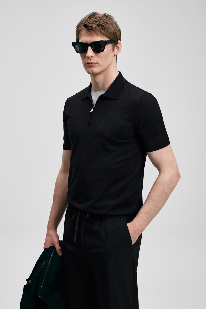 Lufian Erkek North Modal Karışımlı Kazak 111090136 Siyah Siyah