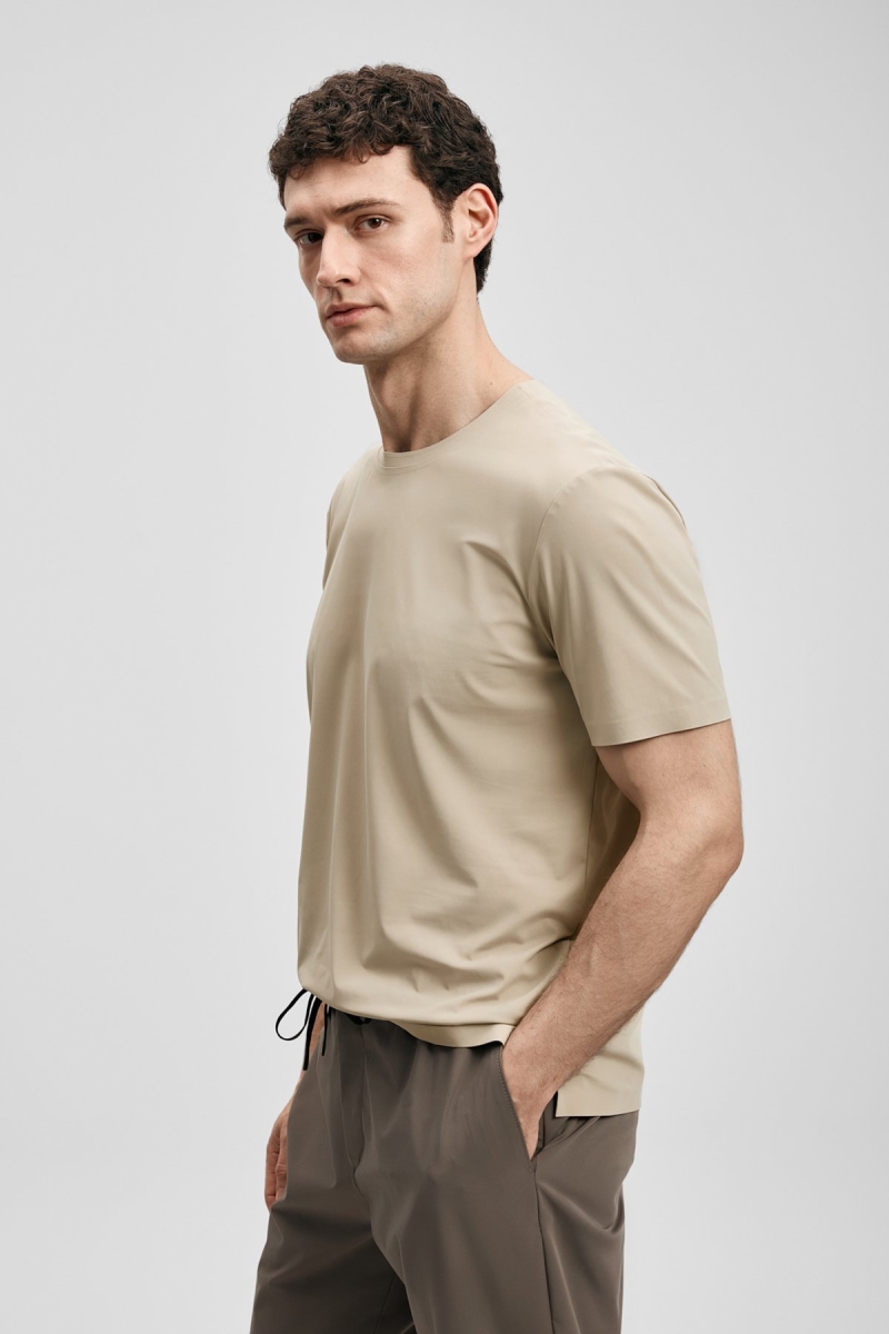 Lufian Erkek Nuvor Hi- Tech Performance Dikişsiz T-Shirt 111020319 Toprak Toprak