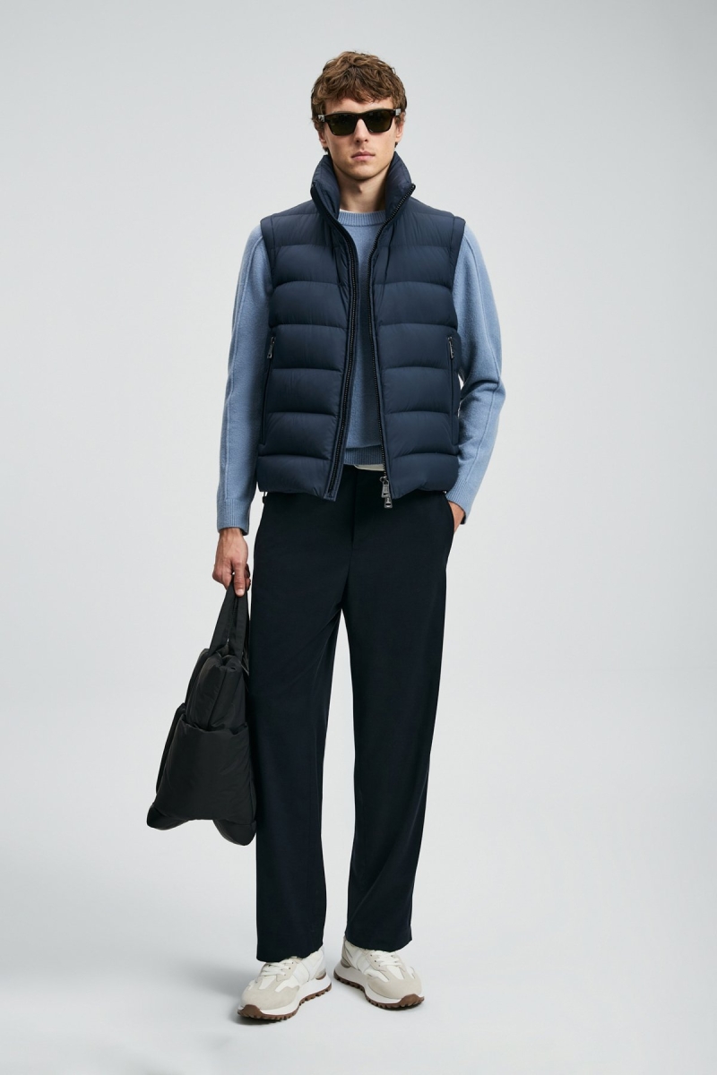 Lufian Erkek Peter Kaz Tüyü Yelek 112130028 Lacivert Lacivert