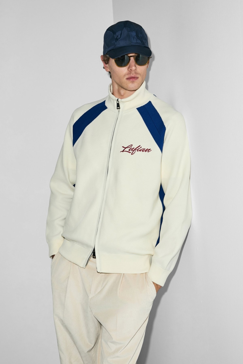 Lufian Erkek Shıne Hırka 112100081 Kırık Beyaz Kırık Beyaz