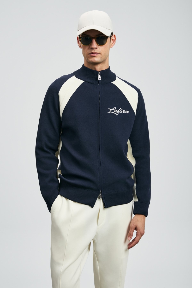 Lufian Erkek Shıne Hırka 112100081 Lacivert Lacivert