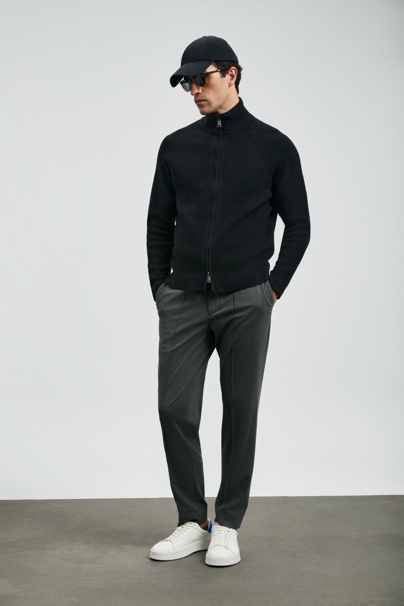 Lufian Erkek Sımon Smart Chino Slim Fit Pantolon 112190329 Yeşil Yeşil