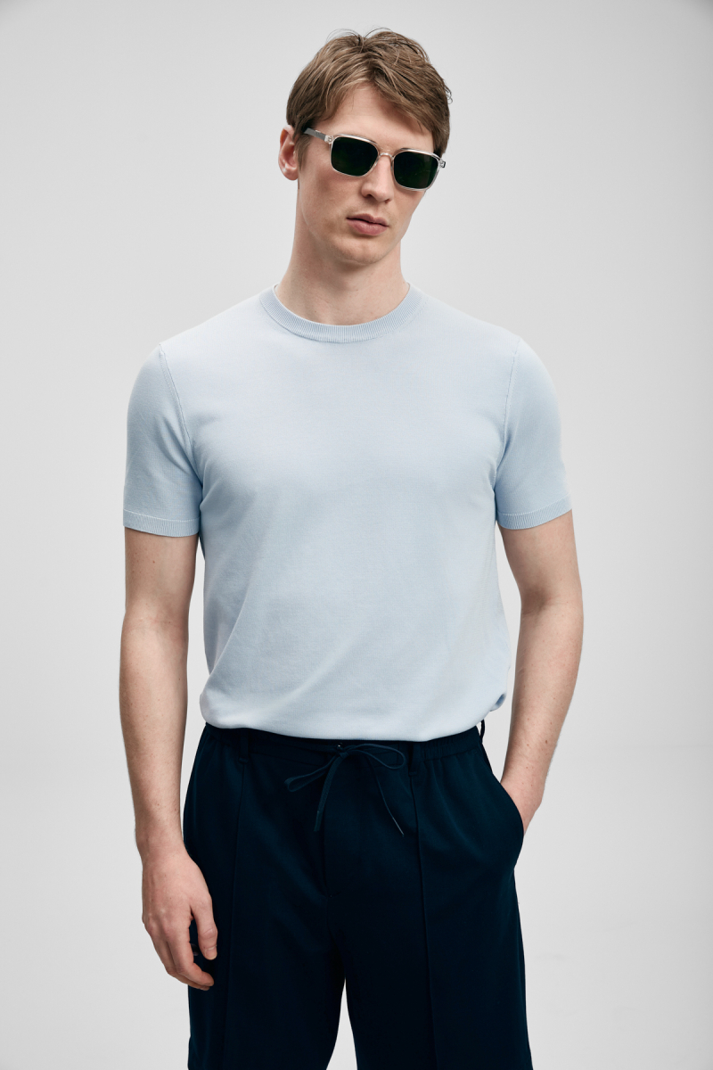 Lufian Erkek Tıno Modal Karışımlı Kazak 111090156 Açık Gri Açık Gri