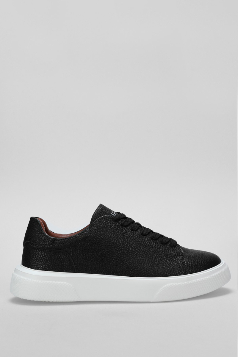 Lufian Erkek Tommy Deri Sneaker Ayakkabı 112230222 Siyah Siyah