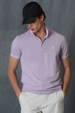 Lufian Erkek Vernon Spor Polo Yaka T-Shirt 111040121 A. Lila A. LİLA