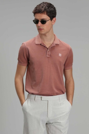 Lufian Erkek Vernon Spor Polo Yaka T-Shirt 111040121 Tarçın TARÇIN