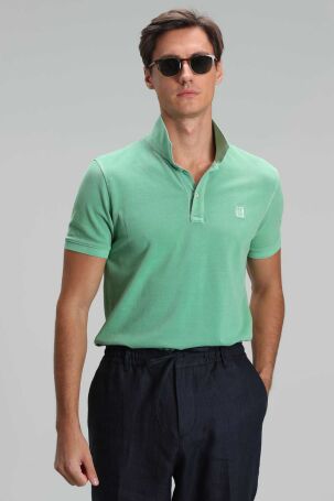 Lufian Erkek Vernon Spor Polo Yaka T-Shirt 111040121 Yeşil Yeşil