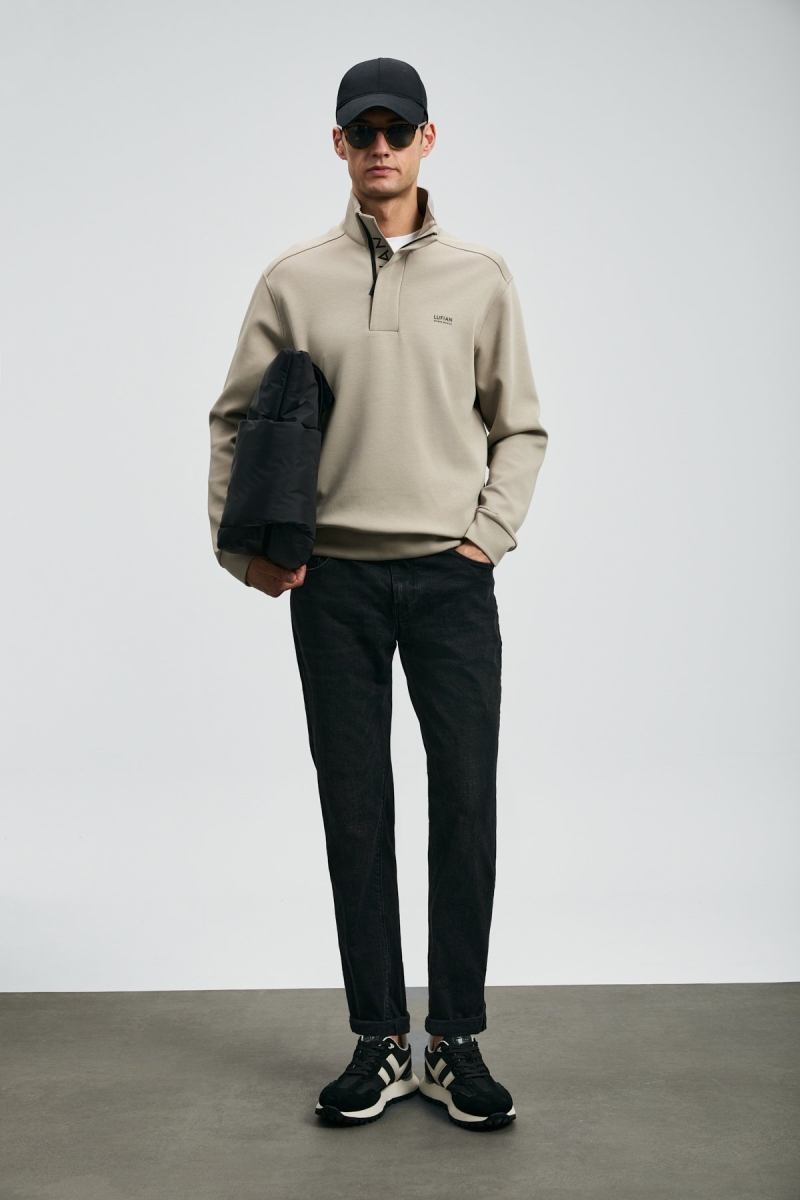 Lufian Erkek Wıllıam Spor Slim Fit Jean Pantolon 112200262 Siyah Siyah