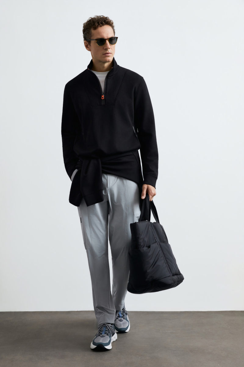 Lufian Erkek Wyatt Sweatshirt Siyah Siyah