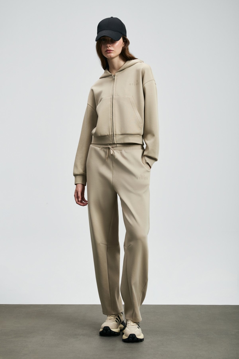 Lufian Kadın Ada Örme Eşofman Altı 122050009 Bej Bej