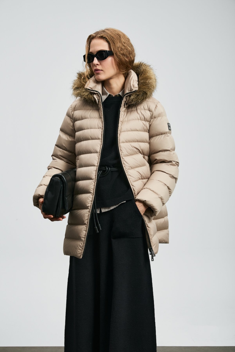 Lufian Kadın Elıt Kaz Tüyü Mont 122120049 Bej Bej