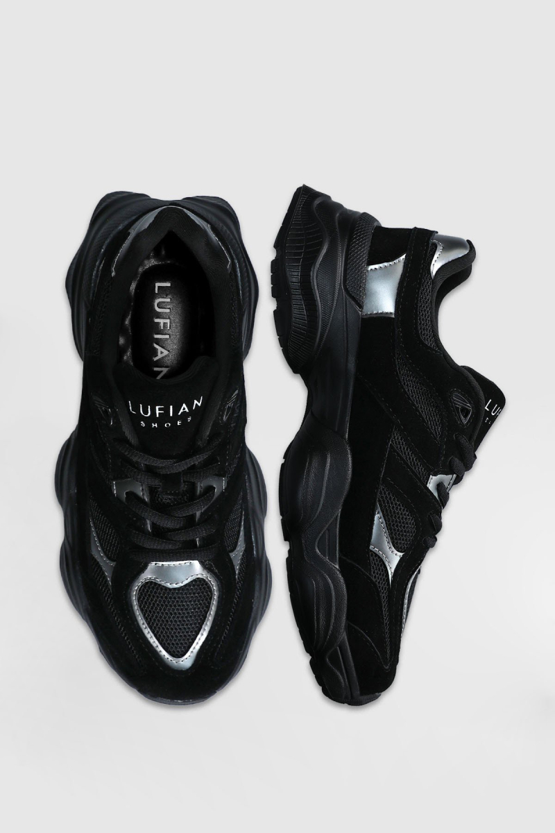 Lufian Kadın Mery Sneaker Ayakkabı 122230036 Siyah Siyah
