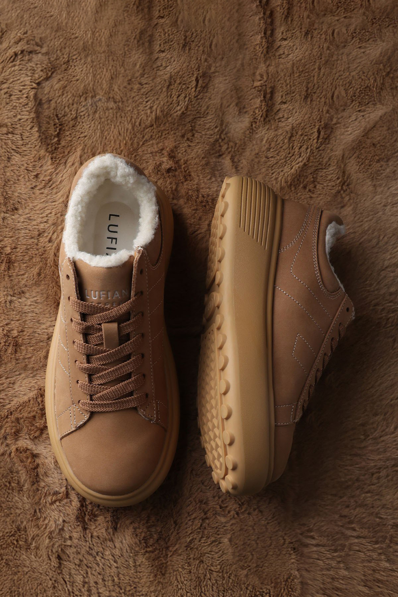 Lufian Kadın Zenya Sneaker Ayakkabı 122230038 Deve Tüyü DEVE TÜYÜ