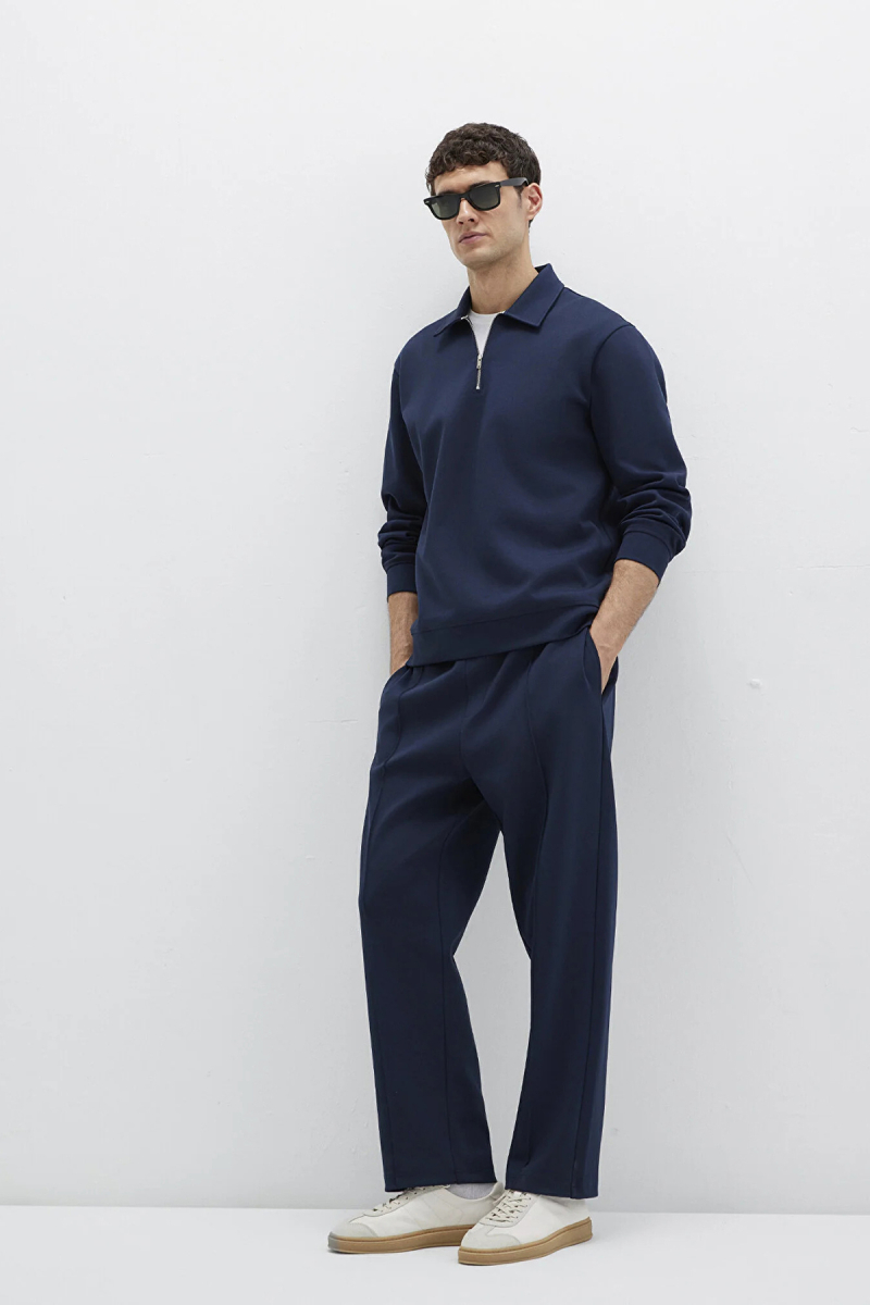 Mavi Erkek Beli Lastilkli ve İpli Cep Detaylı Eşofman Altı M0010490 Lacivert Lacivert