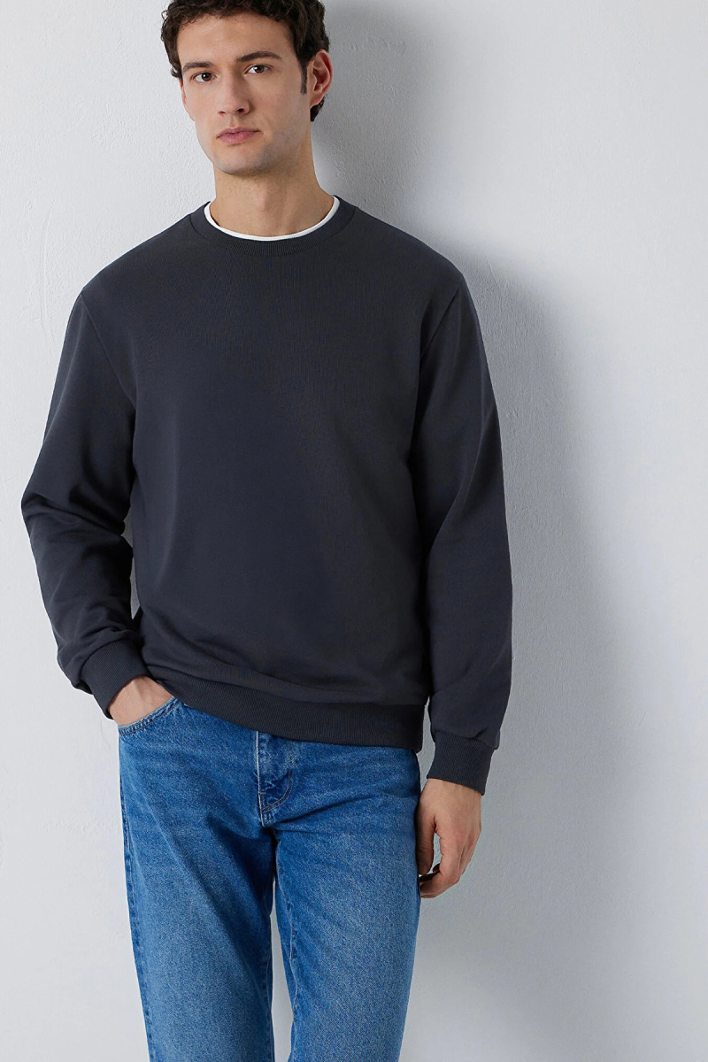 Mavi Erkek Bisiklet Yaka Sweatshirt M0S10457 Unexplored UNEXPLORED