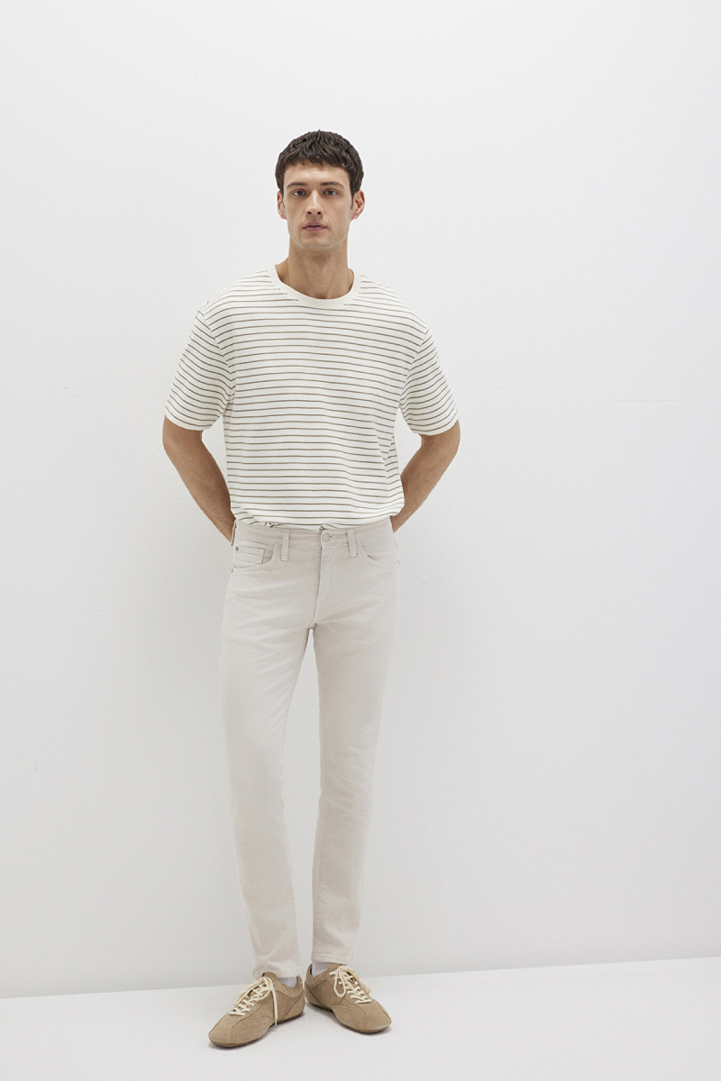 Mavi Erkek Jake Comfort Gabardin Pantolon M0042222763 Ekru Ekru