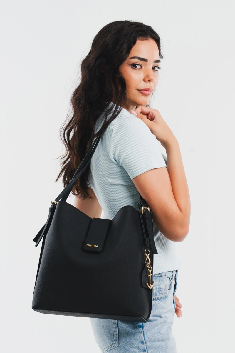 Nautica Kadın Omuz Çantası CN7572T Siyah Siyah
