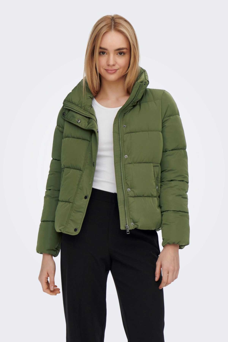 Only Kadın Cool Puffer Şişme Mont 65515196546 Haki Haki