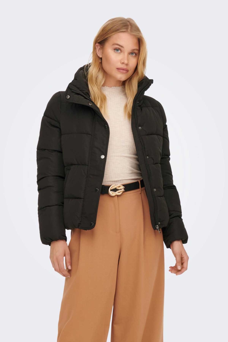 Only Kadın Cool Puffer Şişme Mont 65515196546 Siyah Siyah