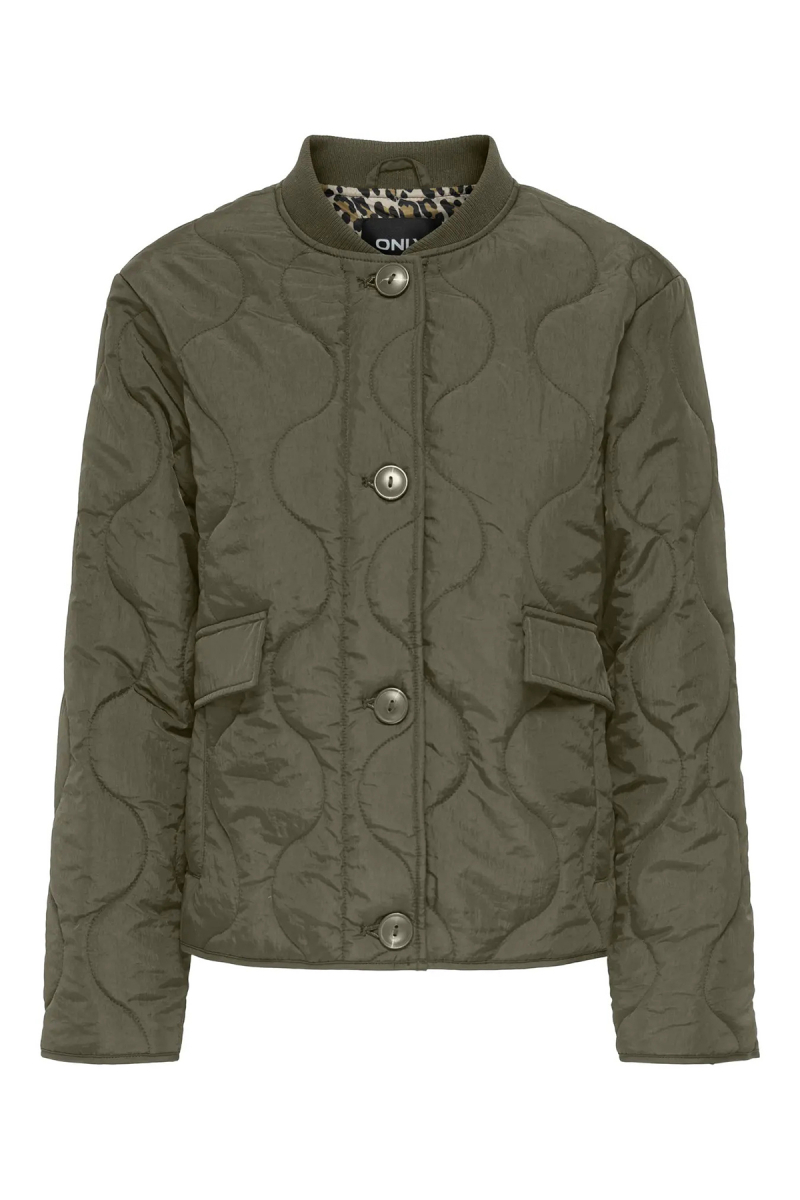 Only Kadın Kolej Yaka Çift Cepli Mont 15357514 Haki Haki