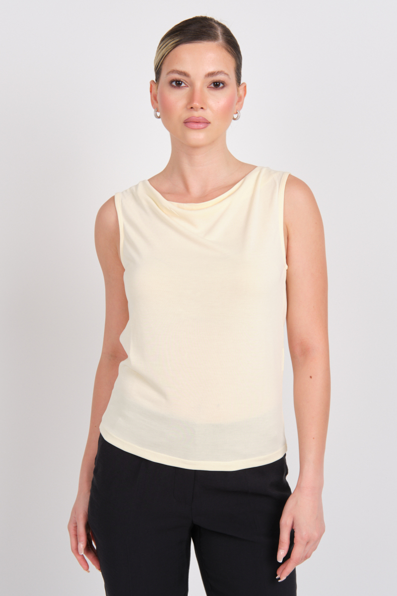 Only Kadın Onlfree Kolsuz Bisiklet Yaka T-Shirt 15351020 Sarı Sarı