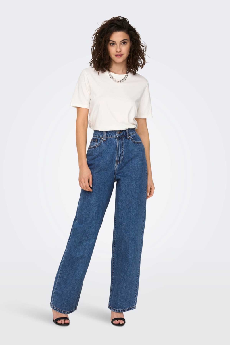 Only Kadın Onl90s Dad Fit Jean Pantolon 15282278 Mavi Mavi