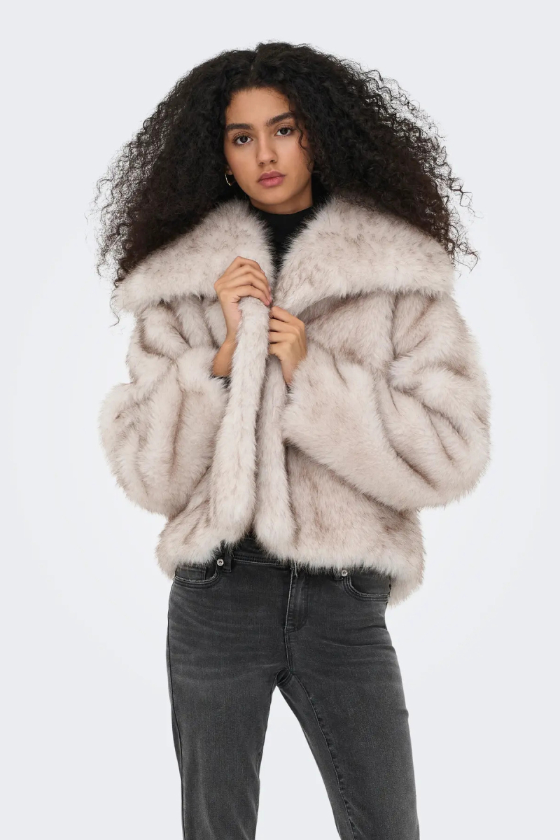 Only Kadın Onldawn Suni Kürk Mont 15348977 Taş Taş