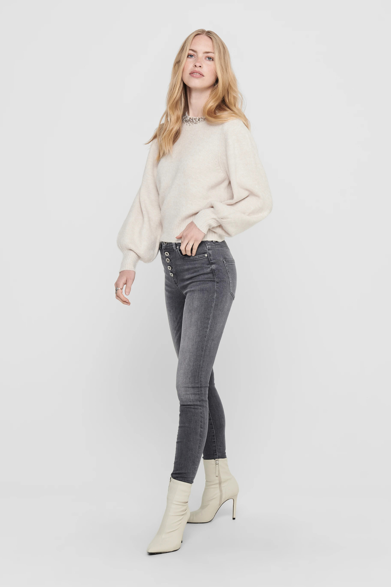 Only Kadın Onlelsa Taş Detaylı Uzun Kollu Örme Kazak 15210667 Taş Taş