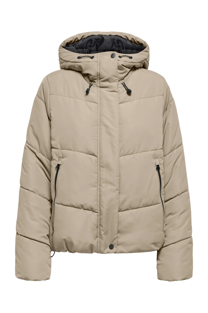 Only Kadın Onlmaggı Kapüşonlu Şişme Mont 15349123 Vizon Vizon