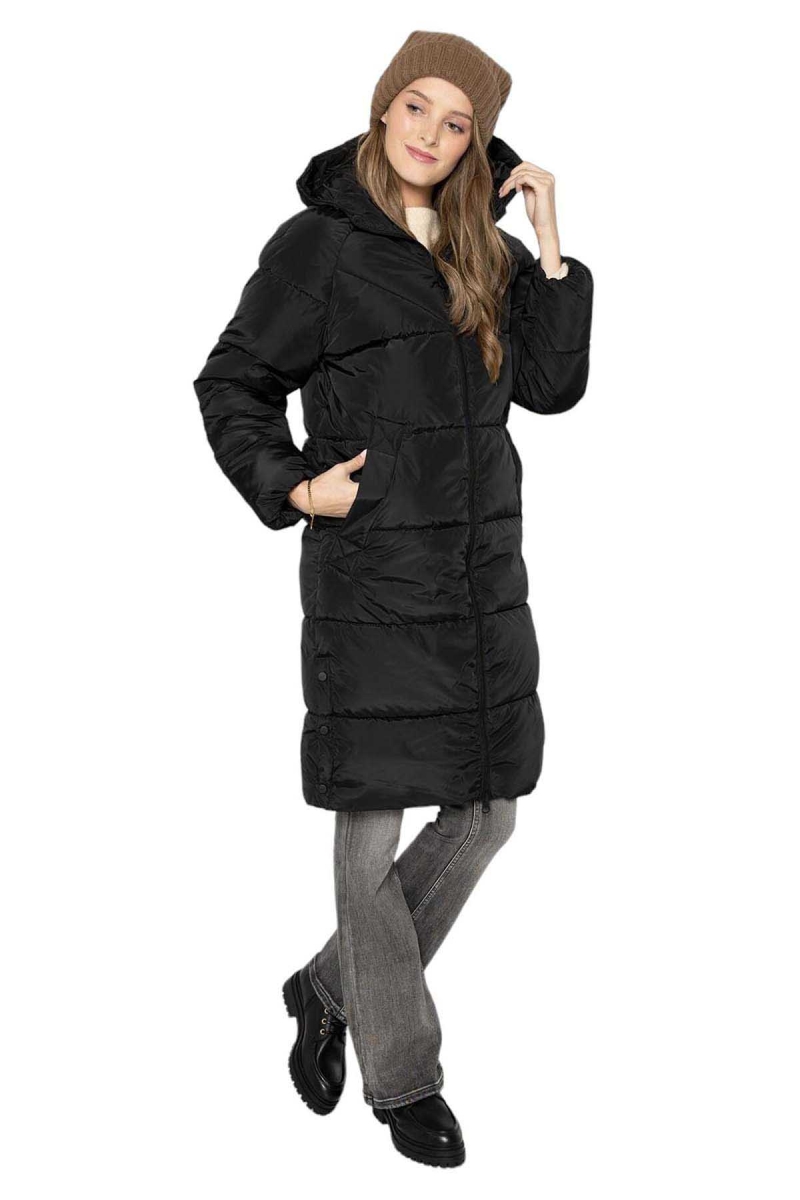 Only Kadın Onlnewamanda Kapüşonlu Puffer Kaban 15304786 Siyah Siyah