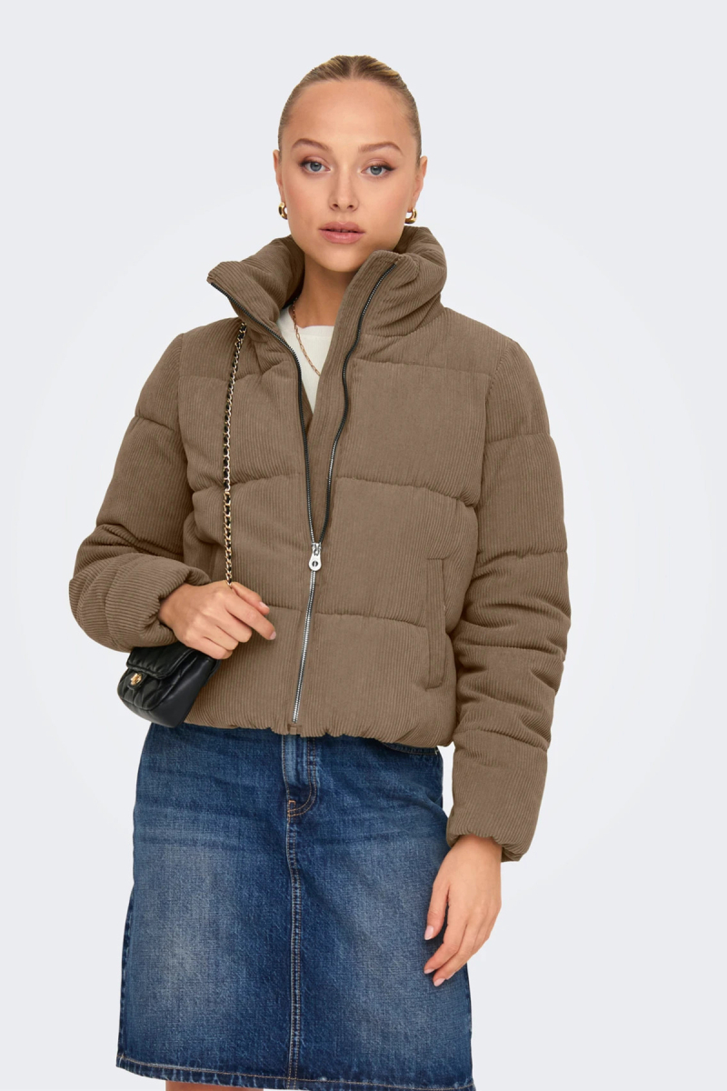 Only Kadın Onlnewdolly Dik Yaka Şişme Mont 15304768 Kahverengi Kahverengi