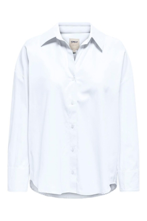 Only Kadın Onloregon Uzun Kollu Regular Fit Gömlek 15314330 Beyaz Beyaz