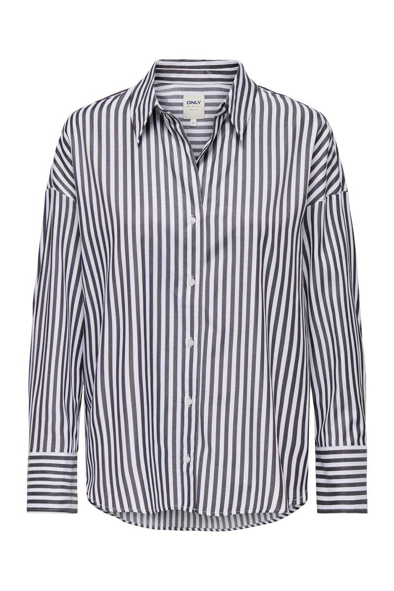 Only Kadın Onloregon Uzun Kollu Regular Fit Gömlek 15314330 Siyah Siyah