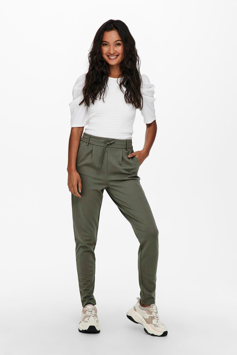 Only Kadın Onlpoptrash Belden Bağlamalı Pantolon 15115847 Haki Haki