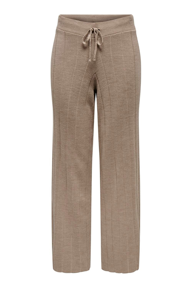 Only Kadın Onltess İp Detaylı Rahat Kalıp Örme Pantolon 15327675 Sütlü Kahve SÜTLÜ KAHVE