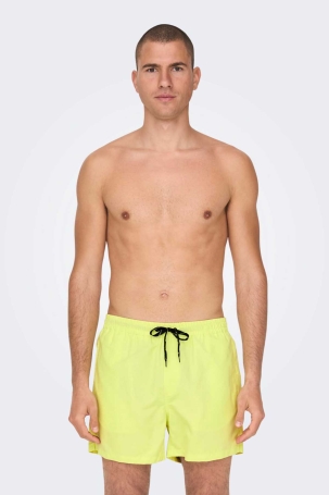 Only & Sons Erkek Onsted Deniz Şortu 22021832 Limon LİMON
