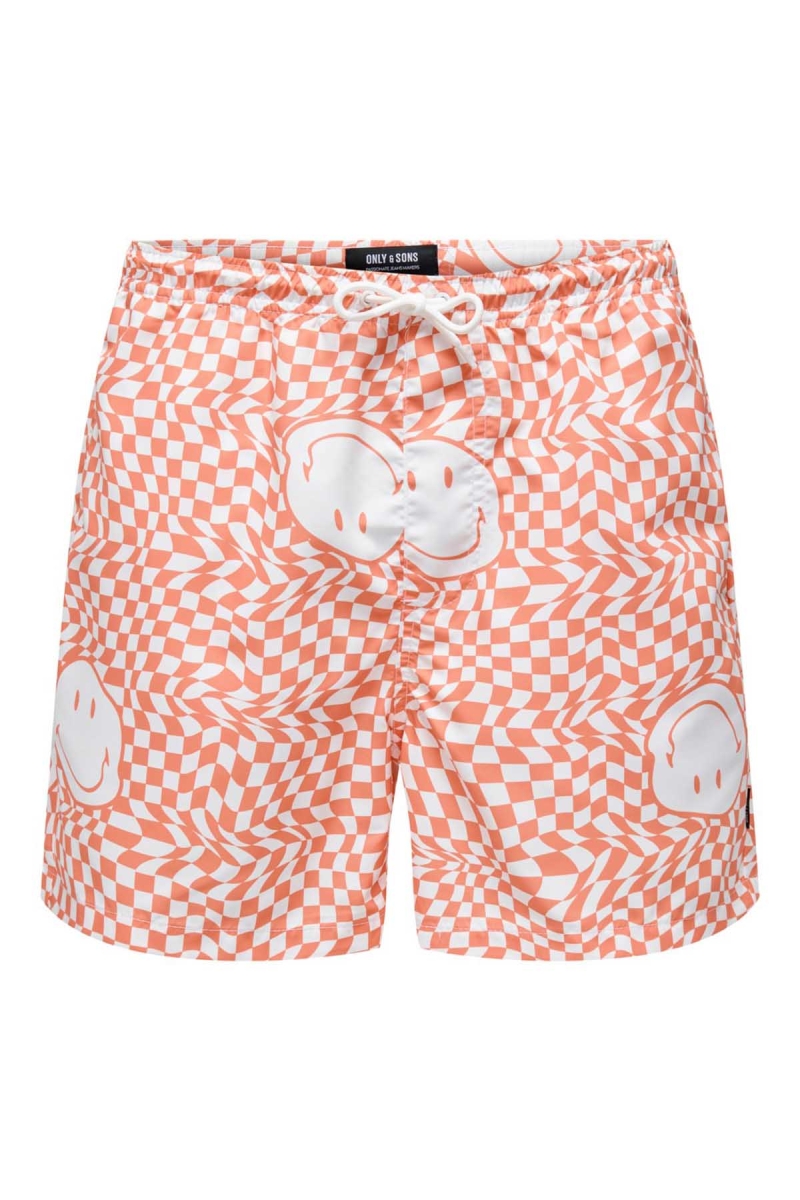 Only & Sons Erkek Onsted Deniz Şortu 22025440 Oranj ORANJ