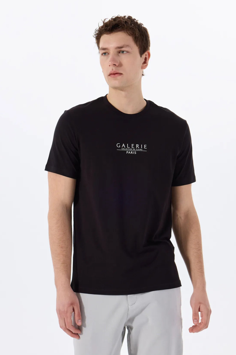 Only & Sons Erkek Onsvısta Rahat Kalıp Kısa Kollu %100 Pamuk T-Shirt 22034498 Siyah Siyah