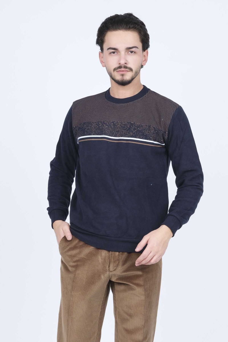 Rey Polo Erkek Bisiklet Yaka Triko Sweat 6743616 Lacivert Lacivert
