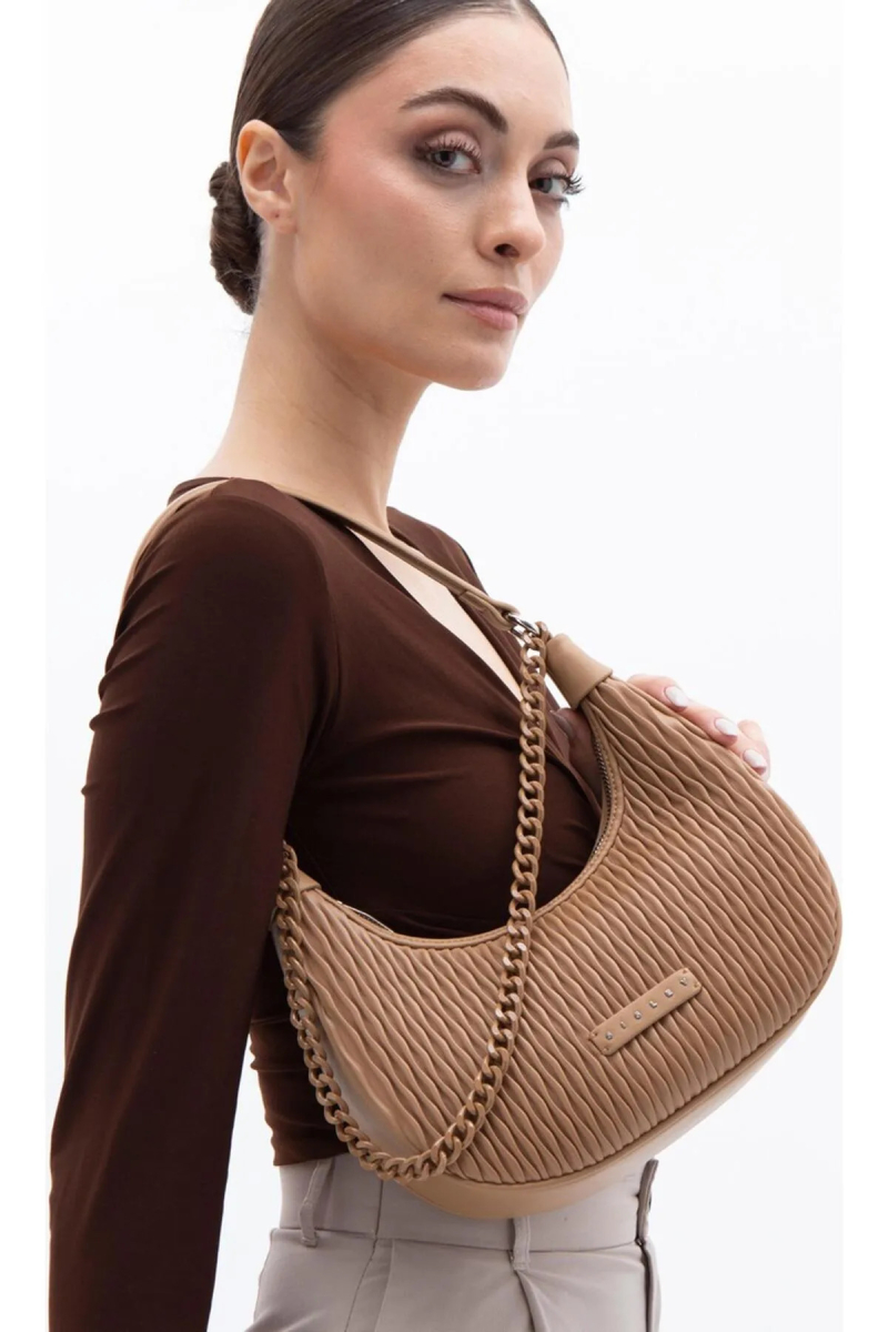 Sisley Kadın El ve Çapraz Çantası SLY208 Camel Camel