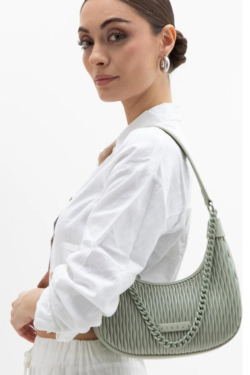Sisley Kadın El ve Çapraz Çantası SLY208 Yeşil Yeşil