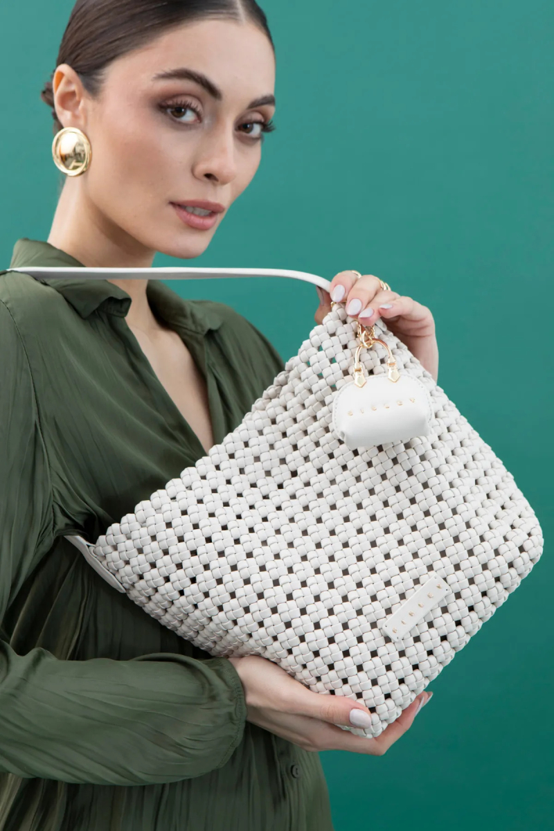 Sisley Kadın Kol Çantası SLY222 Beyaz Beyaz