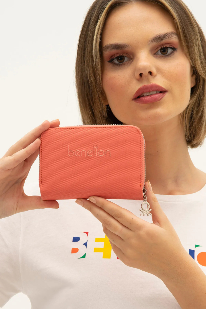 United Colors of Benetton Kadın Cüzdan BNT_1303 Mercan Mercan