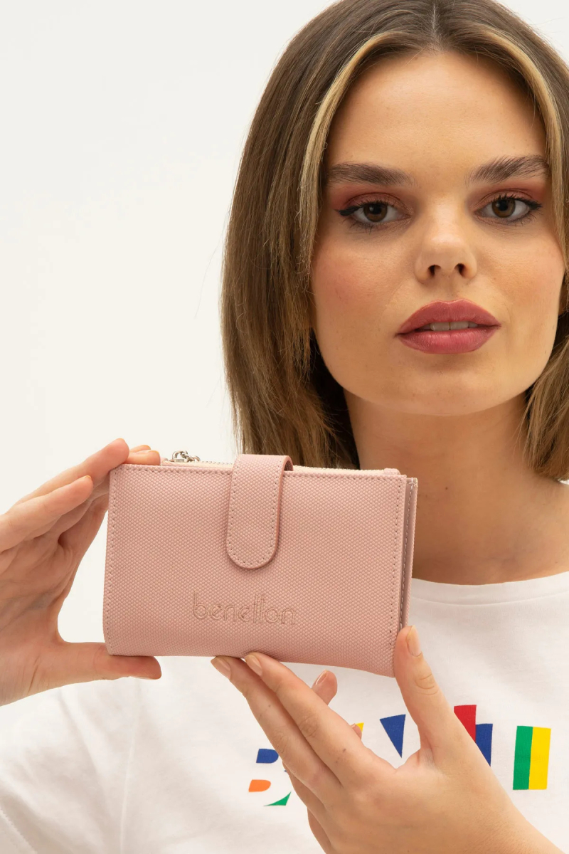 United Colors of Benetton Kadın Cüzdan BNT1300 Pudra Pudra