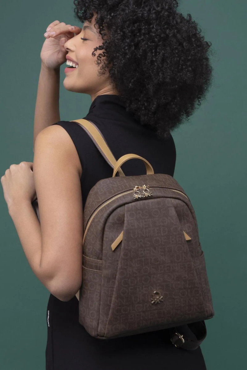 United Colors of Benetton Kadın Sırt Çantası BNT1281 Kahverengi Kahverengi