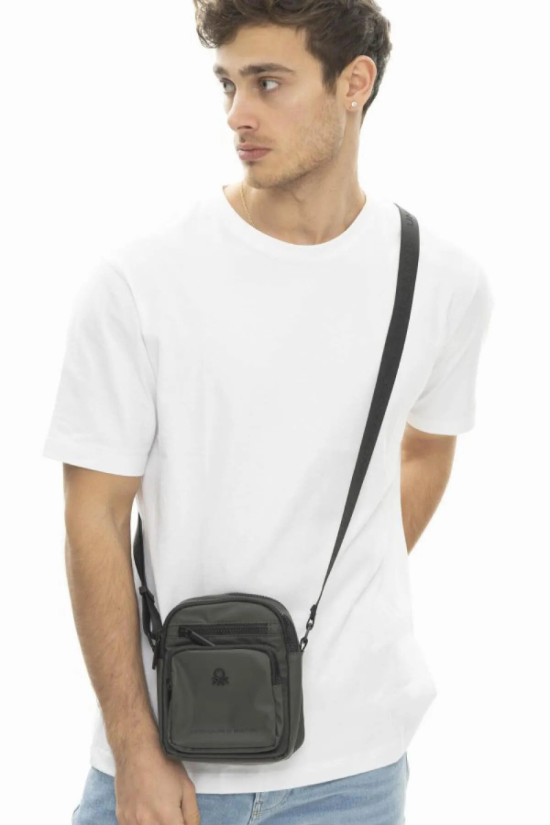 United Colors of Benetton Unisex Çapraz Çanta BNT903 Haki Haki