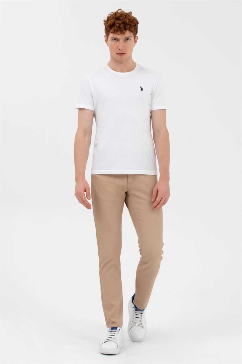 U.S. Polo Assn. Erkek Likralı Pantolon 1600040 Camel Camel