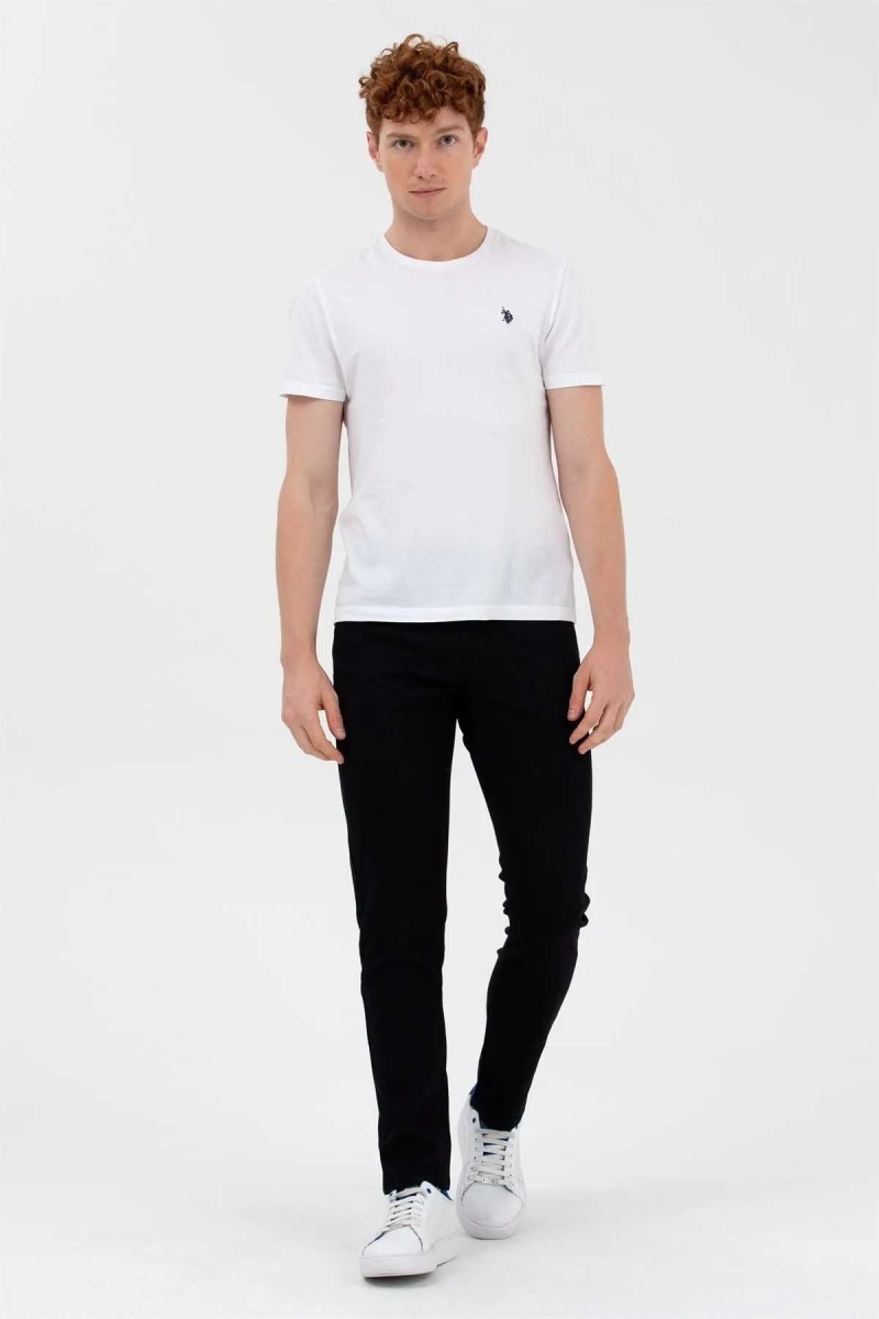 U.S. Polo Assn. Erkek Likralı Pantolon 1600040 Siyah Siyah