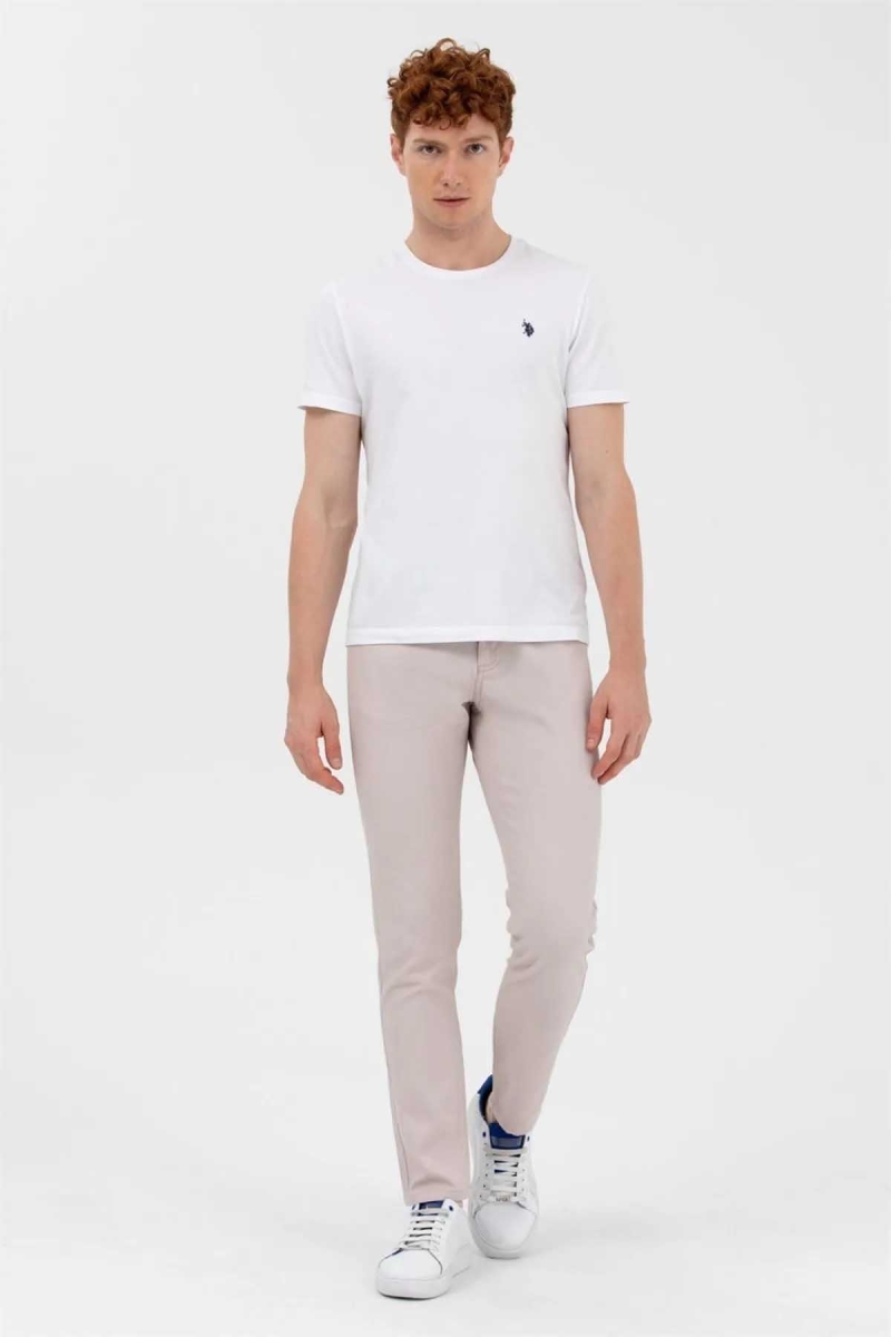 U.S. Polo Assn. Erkek Likralı Pantolon 1600040 Taş Taş
