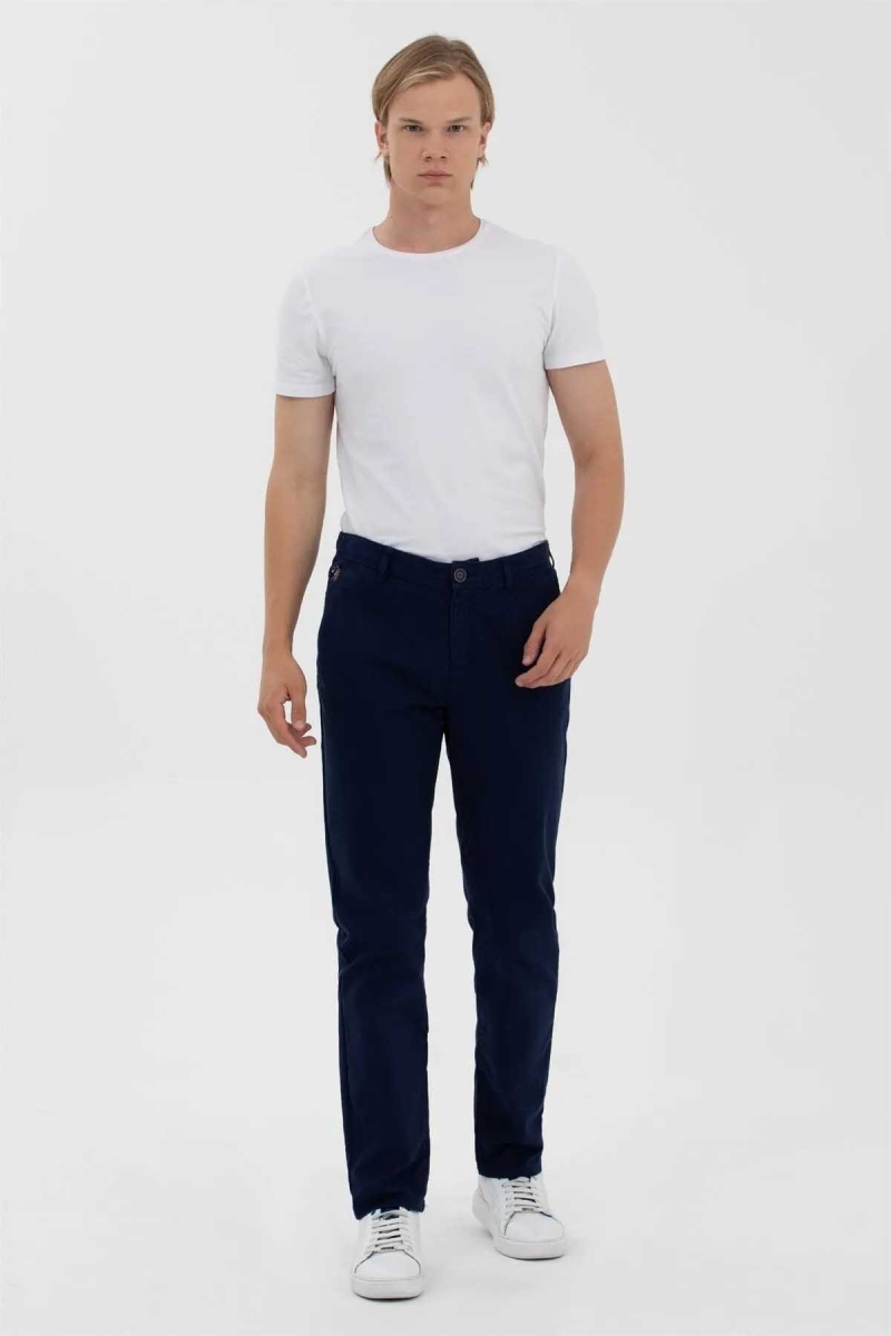 U.S. Polo Assn. Erkek Pamuklu Pantolon 1600639 Lacivert Lacivert